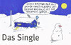 Cartoon: single (small) by Andreas Prüstel tagged single,einsamkeit,dating,tv,internet,cartoon,karikatur