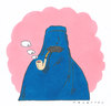 Cartoon: smoking special (small) by Andreas Prüstel tagged burka,rauchen,pfeife