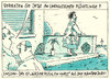 Cartoon: unregistriert (small) by Andreas Prüstel tagged flüchtlinge,registrierung,vermietung,flüchtlingszustrom,wasserpistole,dorfdepp,cartoon,karikatur,andreas,pruestel