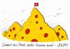 Cartoon: wahl schweiz (small) by Andreas Prüstel tagged schweiz,wahlen,svp,rechtsruck,abschottung,fremdenfeindlichkeit,heidi,fatima,cartoon,karikatur,andreas,pruestel