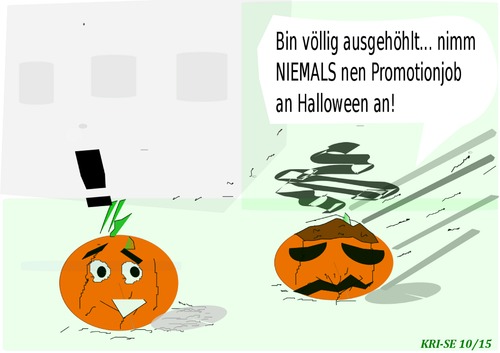Cartoon: Halloween (medium) by KRI-SE tagged ausgebrannt,promotion,job,kuerbis,kürbis,halloween