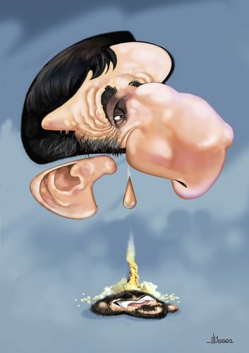 Cartoon: Mahmoud Ahmadinejad (medium) by Ulisses-araujo tagged mahmoud,ahmadinejad