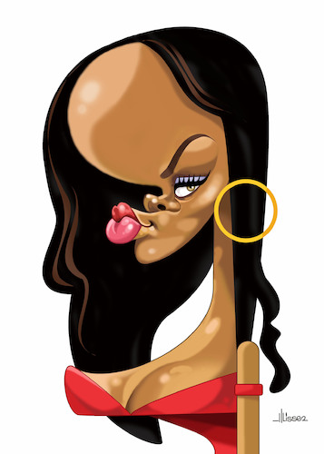 Cartoon: Rhianna (medium) by Ulisses-araujo tagged rhianna