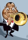 Cartoon: Louis Armstrong (small) by Ulisses-araujo tagged louis,armstrong,caricature