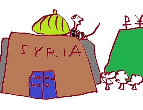 Cartoon: Carson say Xi Jinping help Syria (medium) by josephtong tagged china,syria,jinping,xi,carson