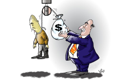 Cartoon: Capitalism and the poor class (medium) by handren khoshnaw tagged handren,khoshnaw