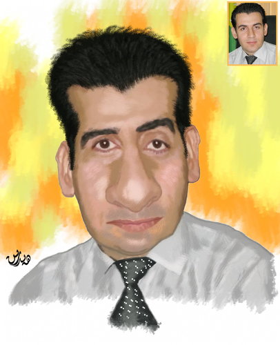 Cartoon: Hemn Mirany (medium) by handren khoshnaw tagged khoshnaw,handren
