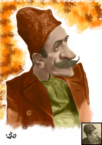 Cartoon: Ion Luca Caragiale (medium) by handren khoshnaw tagged handren,khoshnaw,ion,luca,caragiale,romania,caricature