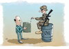 Cartoon: Military mentality _ Kurds fuel (small) by handren khoshnaw tagged handren,khoshnaw,kurds,fuel,cartoon,political,kurdistan
