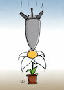 Cartoon: missile and flower cartoon (small) by handren khoshnaw tagged handren,khoshnaw,cartoon,caricature,war,peace,missile,flower,ukraine,russia,putin