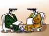Cartoon: Negotiations between the Kurdish (small) by handren khoshnaw tagged handren,khoshnaw
