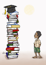 Cartoon: Poverty and education (small) by handren khoshnaw tagged handren,khoshnaw,poverty,education,university