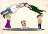 Cartoon: the meaning of family cartoon (small) by handren khoshnaw tagged handren,khoshnaw,cartoon,caricature,family,kids