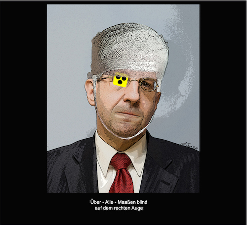 Cartoon: Hans-Georg Maaßen (medium) by Aneli Fiebach tagged menschen,gesellschaft,welt,staaten