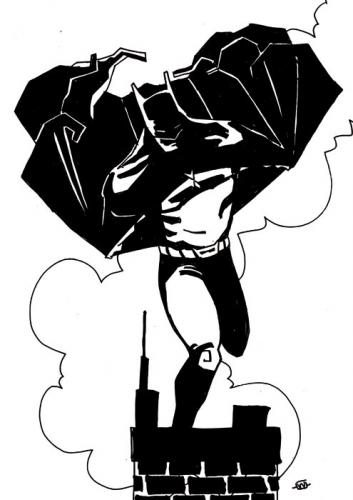 Cartoon: BATMAN (medium) by ertitomontana tagged batman,dark,knight,dc,comics,joker,superhero