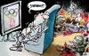 Cartoon: Noise in the Caucus (small) by kap tagged war russia georgia politics pekin olympics
