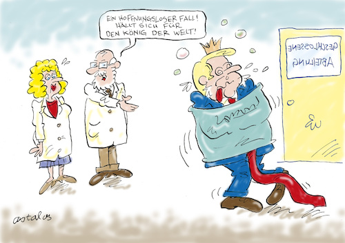 Cartoon: Irrenhaus (medium) by astaltoons tagged trump,grönland,trump,grönland