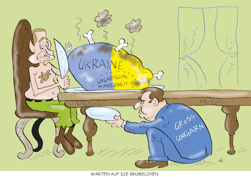 Cartoon: Krümel (medium) by astaltoons tagged putin,ukraine,krieg,orban,putin,ukraine,krieg,orban