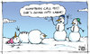Cartoon: Call 911! (small) by JohnBellArt tagged 911,labor,child,birth,snowman,help,emergency
