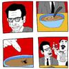 Cartoon: The adventures of Jeff Goldblum. (small) by mypenleaks tagged fly,jeff,goldblum,joke,lol,soup