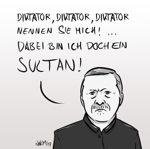 Cartoon: Sultan Erdogan (medium) by INovumI tagged erdogan,diktator,sultan,nazi