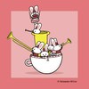 Cartoon: The Teacup Bunny Band (small) by sebreg tagged rabbit,bunny,cute,fun,silly,music