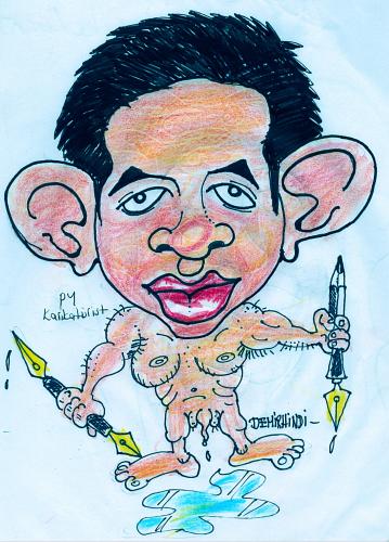 Cartoon: portre karikatür (medium) by demirhindi tagged portre,cartoon