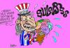Cartoon: american (small) by demirhindi tagged cartoon