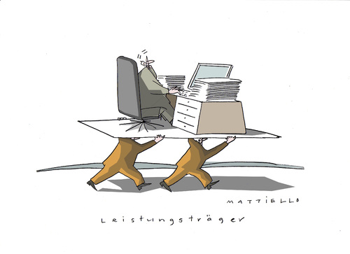 Cartoon: Leistungsträger (medium) by Mattiello tagged leistungsträger,wirtschaft,sozialstatus,obenunten,leistungsträger,wirtschaft,sozialstatus,oben,unten,leistung