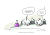 Cartoon: Alchemisten (small) by Mattiello tagged energiepolitik,atomkraftwerke,ausstieg,kerntechnik,forschung
