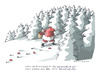 Cartoon: Angst (small) by Mattiello tagged weihnachtsmann nikolaus santa claus winter mattiello