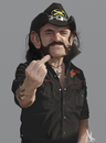 Cartoon: Lemmy Kilmister (small) by Danny Kohn tagged motörhead