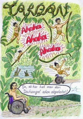 Cartoon: Tarzan (medium) by eschborn tagged dschungel,tarzan