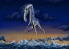 Cartoon: surprised by the Sea (small) by FredCoince tagged horse,sea,tragedy