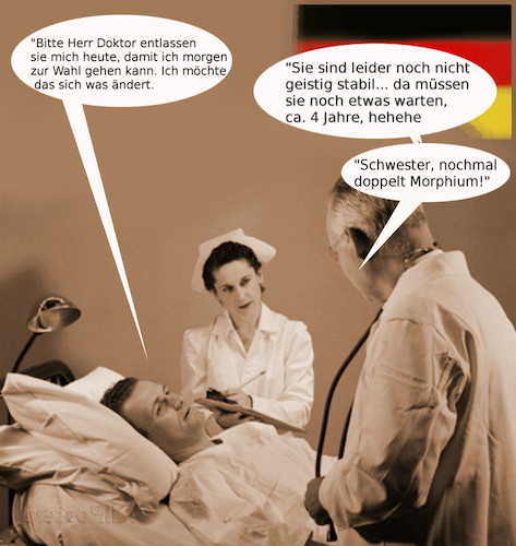 Cartoon: aus der anstalt (medium) by ab tagged wahl,brd,deutschland