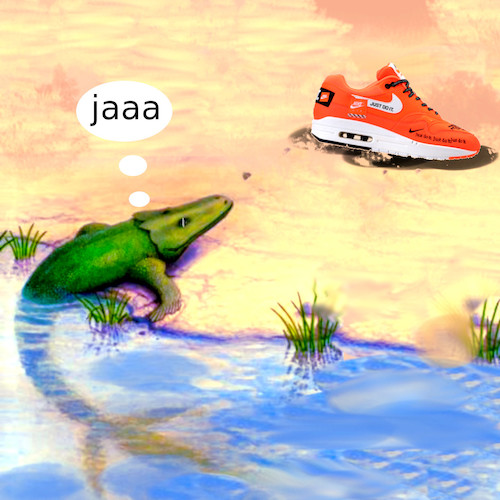Cartoon: evolution (medium) by ab tagged fish,sport,shoe