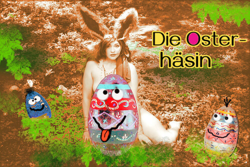 Cartoon: frauenquote (medium) by ab tagged ostern,osterhase,frau,mann,weiblich,gender,geschlecht,brauch,natur