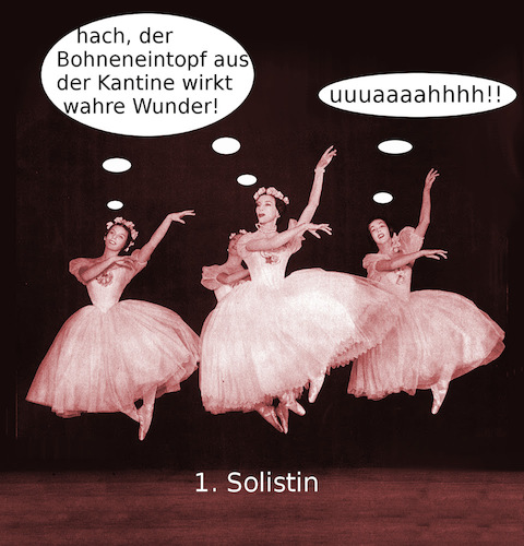 Cartoon: premierenabend (medium) by ab tagged ballett,tanz,sprung,luft,essen