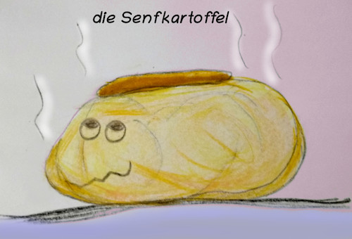 Cartoon: vergessene delikatessen (medium) by ab tagged essen,spezialität,kartoffel,deutsch