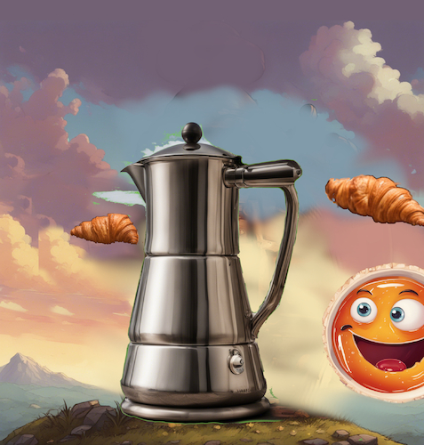 Cartoon: zum glück (medium) by ab tagged kaffee,espresso,getränk,trinken,genuss