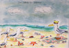 Cartoon: an der see (small) by ab tagged meer,tiere,vögel,nordsee,ostsee,strand