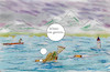 Cartoon: bayern wetter (small) by ab tagged bayern,wetter,schnee,tauwetter,hochwasser,klima,wärme