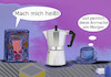 Cartoon: früh in der Küche (small) by ab tagged küche,kaffee,kanne,espresso,tasse