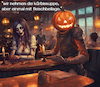 happy halloween (small) Cartoon: happy halloween (small) by ab tagged halloween,restaurant,kürbis,zombie