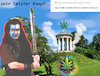 Cartoon: highlanders ende (small) by ab tagged bayern,söder,cannabis,gesetz,kiffen,englischer,garten,münchen,legal,drogen,kampf,verbot,high,csu