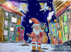 Cartoon: mad santa (small) by ab tagged dezember,nikolaus,santa,claus,kinder,geschenke,sack,pack