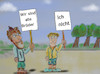 Cartoon: meinungsvielfalt (small) by ab tagged meinung,plakat,protest
