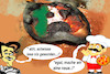 Cartoon: niente problema (small) by ab tagged italien,regierung,pizza,verbrannt,neue