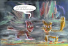 Cartoon: novembercats (small) by ab tagged jahreszeit,tiere,katze,nebel,herbst,farbe