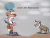 Cartoon: paradoxon (small) by ab tagged clown,klauen,maul,krankheit,spaß,kuh,rind